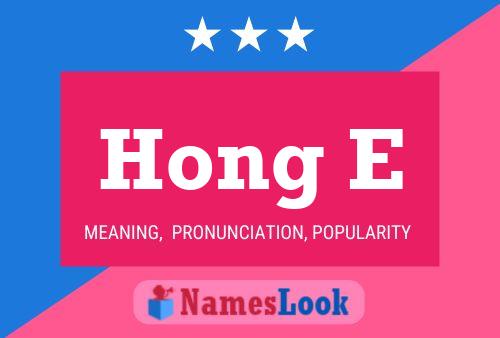 Hong E Name Poster