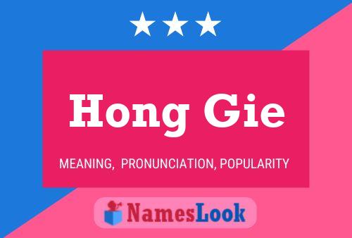 Hong Gie Name Poster