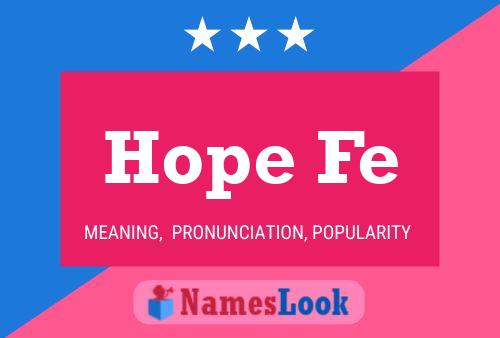 Hope Fe Name Poster