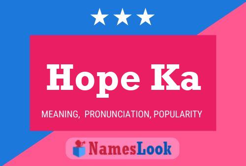 Hope Ka Name Poster