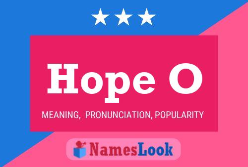 Hope O Name Poster