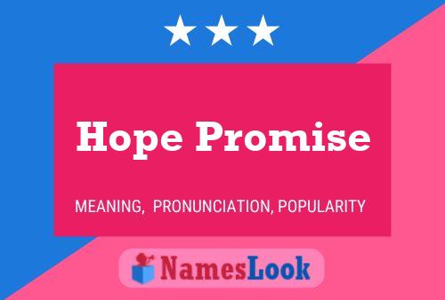 Hope Promise Name Poster