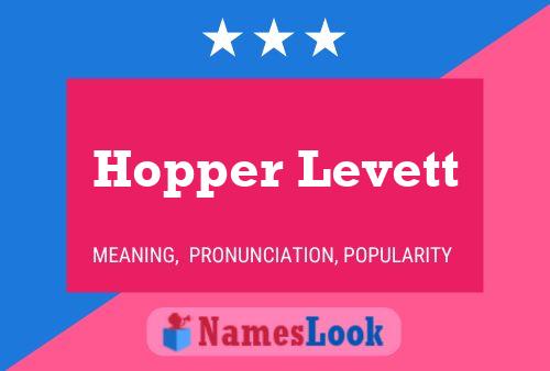 Hopper Levett Name Poster