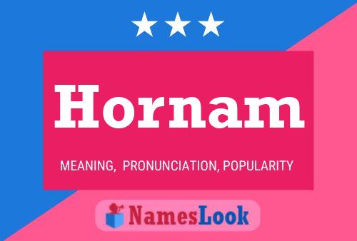 Hornam Name Poster