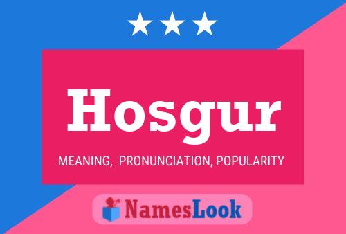 Hosgur Name Poster