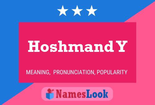 Hoshmand Y Name Poster