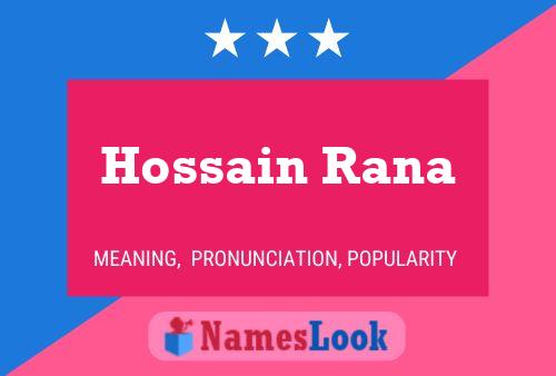 Hossain Rana Name Poster