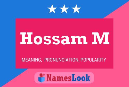 Hossam M Name Poster