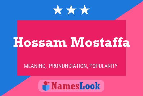 Hossam Mostaffa Name Poster