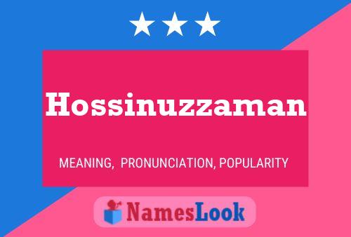 Hossinuzzaman Name Poster