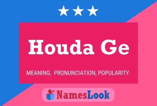 Houda Ge Name Poster