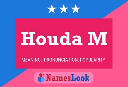 Houda M Name Poster