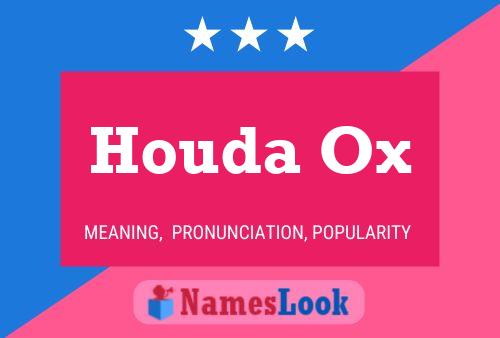 Houda Ox Name Poster