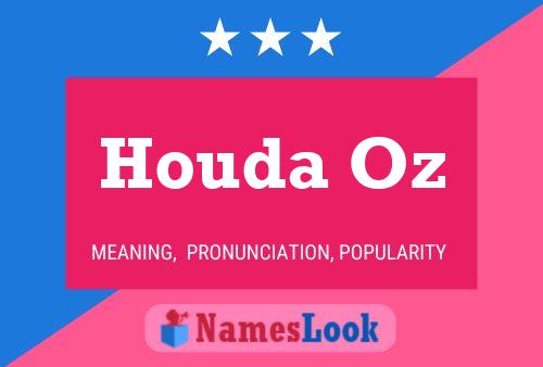 Houda Oz Name Poster