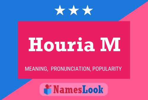 Houria M Name Poster