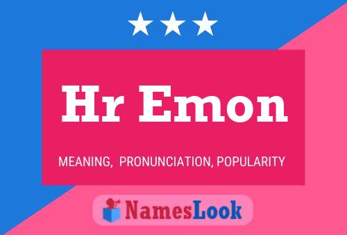 Hr Emon Name Poster