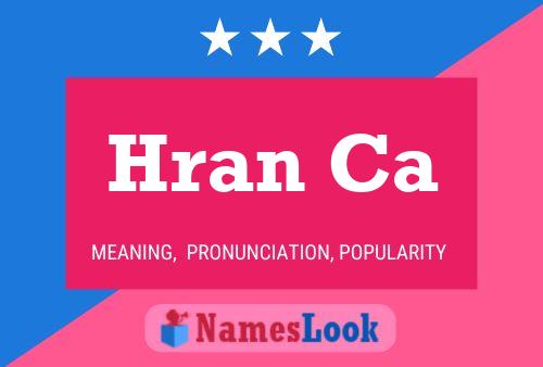 Hran Ca Name Poster