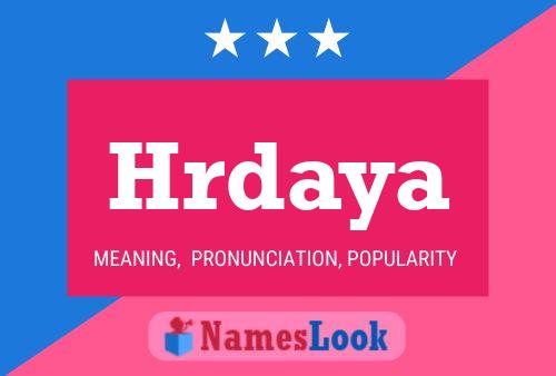 Hrdaya Name Poster