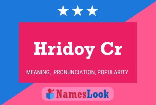 Hridoy Cr Name Poster