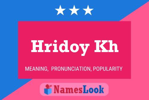 Hridoy Kh Name Poster