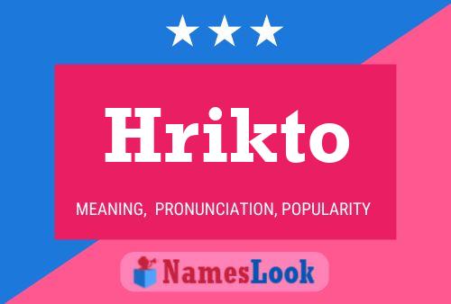 Hrikto Name Poster