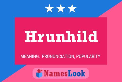 Hrunhild Name Poster