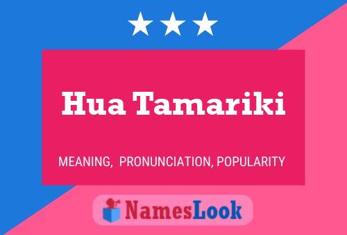 Hua Tamariki Name Poster