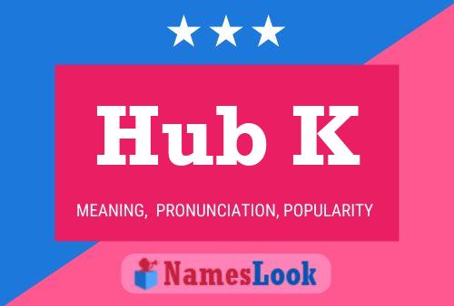 Hub K Name Poster