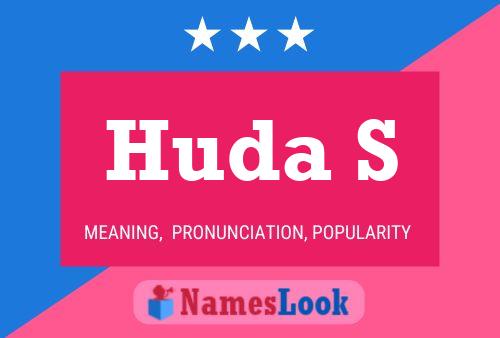 Huda S Name Poster