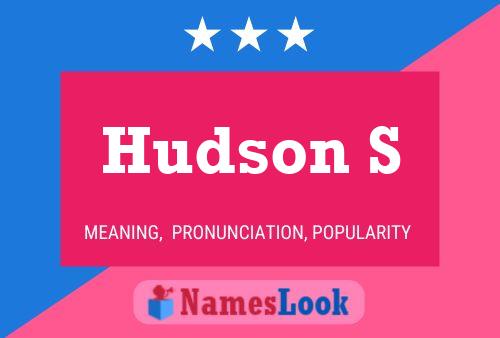 Hudson S Name Poster