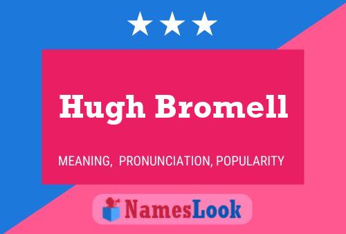 Hugh Bromell Name Poster