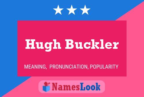 Hugh Buckler Name Poster