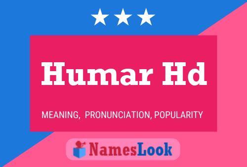 Humar Hd Name Poster