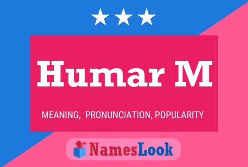 Humar M Name Poster