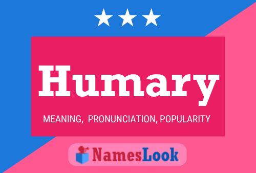 Humary Name Poster