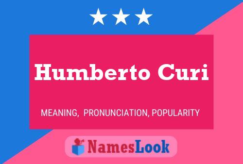 Humberto Curi Name Poster