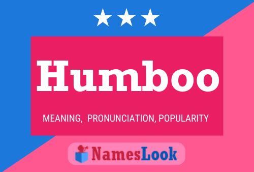 Humboo Name Poster