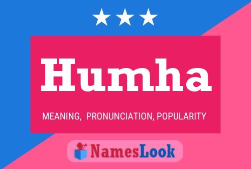 Humha Name Poster