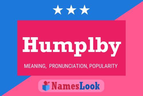 Humplby Name Poster