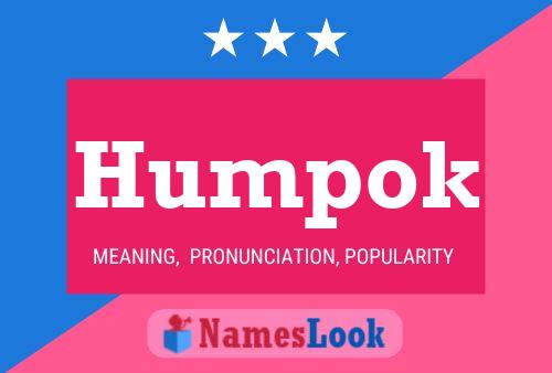 Humpok Name Poster