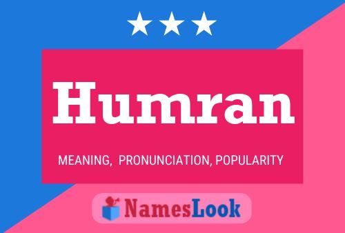 Humran Name Poster