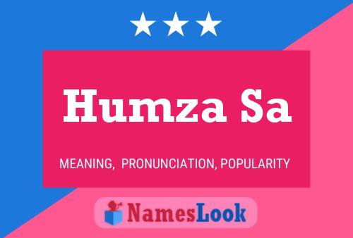 Humza Sa Name Poster