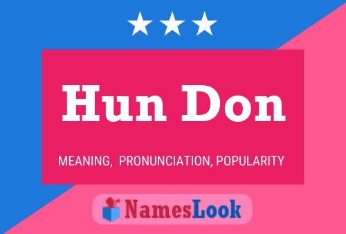 Hun Don Name Poster