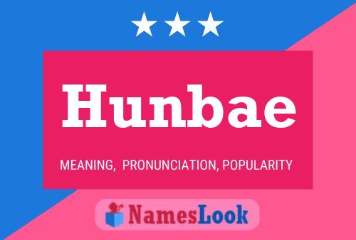 Hunbae Name Poster