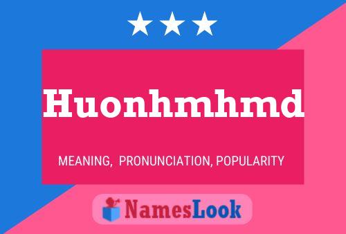 Huonhmhmd Name Poster