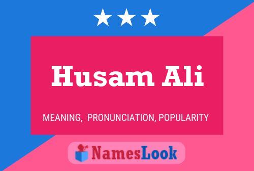 Husam Ali Name Poster