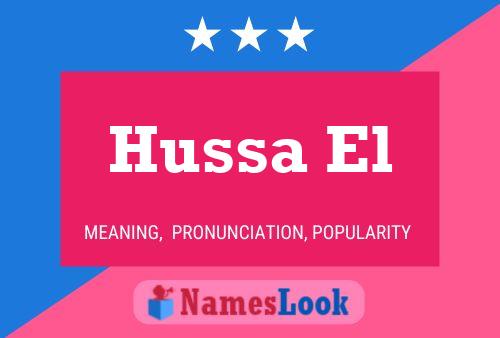 Hussa El Name Poster