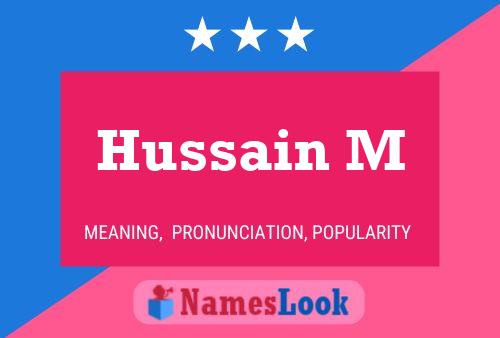 Hussain M Name Poster