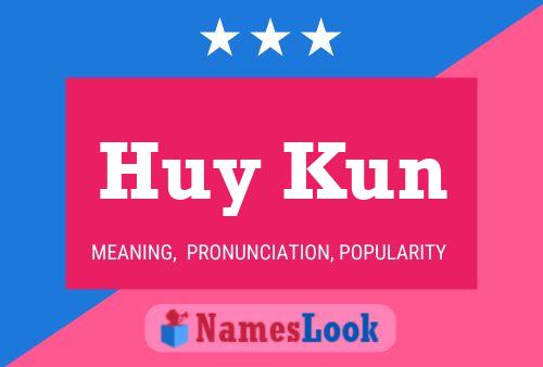 Huy Kun Name Poster