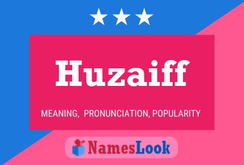 Huzaiff Name Poster